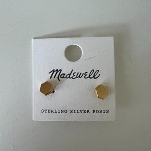 Madewell gold geometric earrings